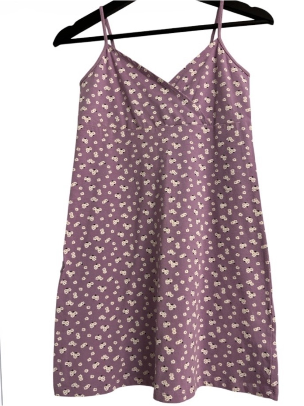 AERO seriously soft Lilac Floral Spaghetti-Strap Mini Dress tweens & teens XS